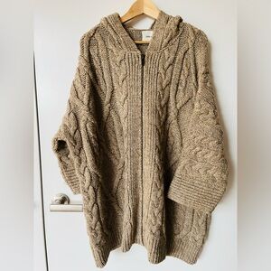Zara Oversize Cable Knit Cardigan